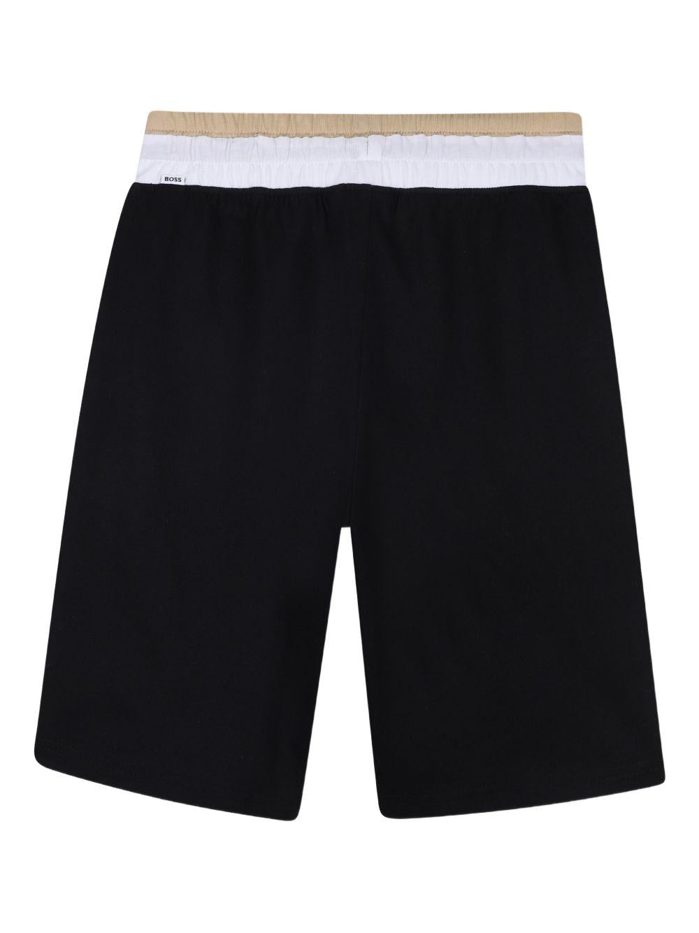 Completo per bambino Boss Kids nero con dettagli a contrasto - Rubino Kids