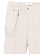 Completo per bambino Colorichiari beige con motivo gessato (5 pezzi) - Rubino Kids