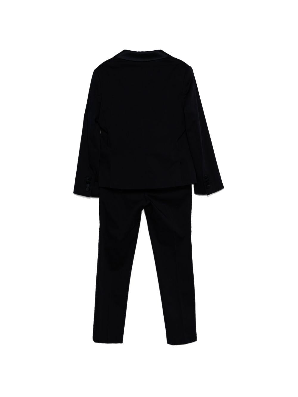 Completo per bambino Colorichiari blu con papillon - Rubino Kids