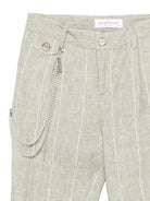 Completo per bambino Colorichiari verde con motivo gessato (5 pezzi) - Rubino Kids