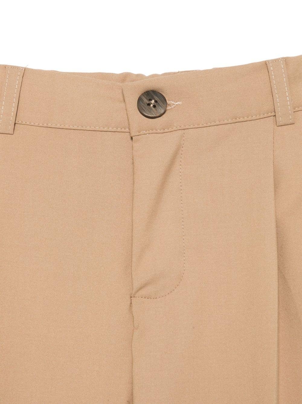 Completo per bambino Paolo Pecora Kids beige con giacca doppiopetto - Rubino Kids