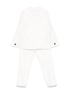 Completo per bambino Paolo Pecora Kids bianco con giacca doppiopetto - Rubino Kids