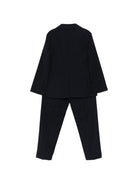 Completo per bambino Paolo Pecora Kids blu con revers a lancia - Rubino Kids