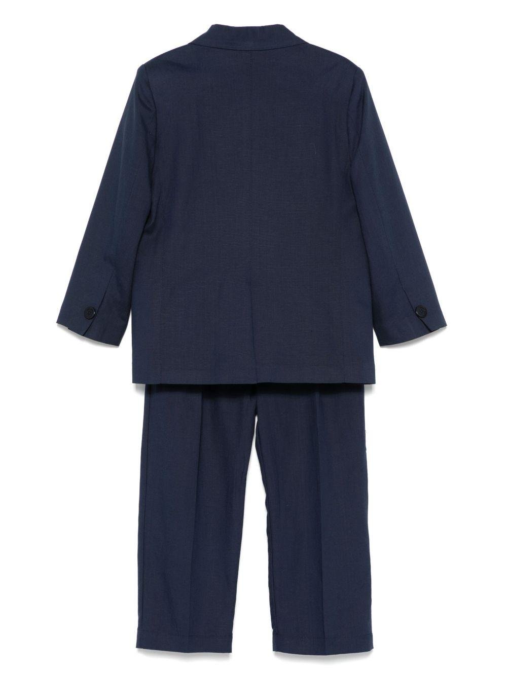 Completo per bambino Paolo Pecora Kids blu modello monopetto - Rubino Kids