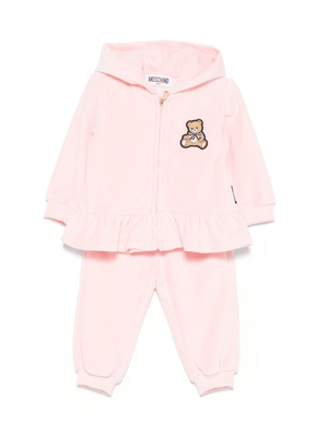 Completo per neonata Moschino Kids rosa con ruches