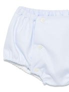 Completo per neonato La Stupenderia bianco con shorts in cotone e colletto Peter Pan - Rubino Kids