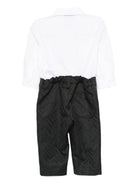 Completo per neonato Missoni Kids bianco e nero con papillon - Rubino Kids