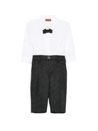 Completo per neonato Missoni Kids bianco e nero con papillon - Rubino Kids