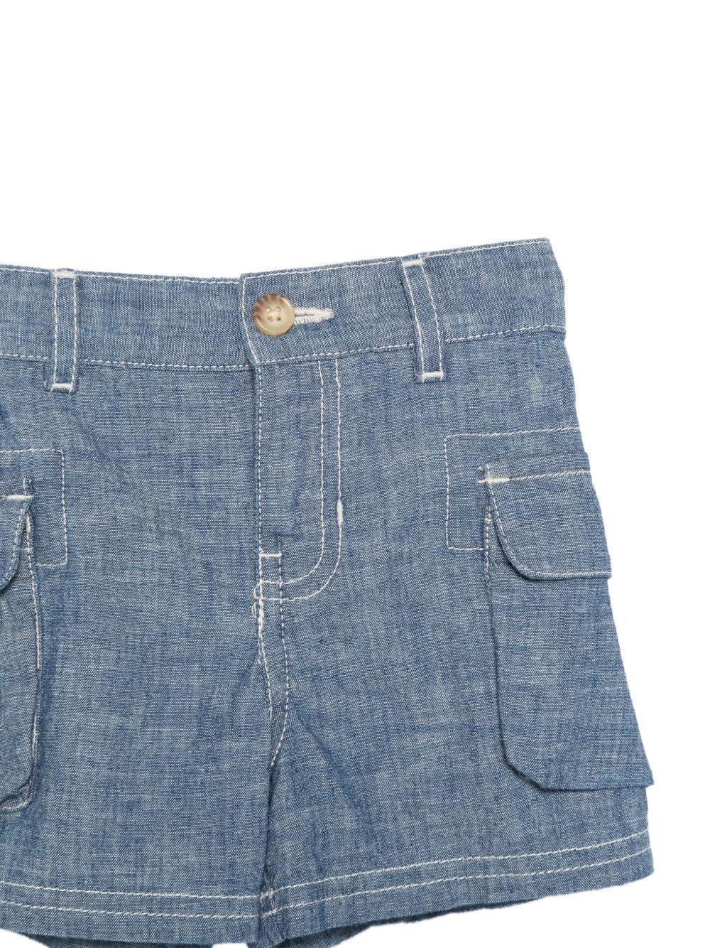 Completo per neonato Polo Ralph Lauren Kids bianco e blu con dettaglio logo - Rubino Kids