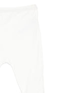 Completo t-shirt e pantaloni per neonato Petit Batea bianco con ricamo cuore - Rubino Kids