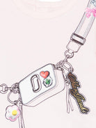 Completo t-shirt e shorts per bambina The Marc Jacobs Kids rosa con stampa grafica - Rubino Kids