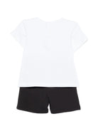Completo t-shirt e shorts per neonato The Marc Jacobs Kids bianco e nero con disegno canotta - Rubino Kids