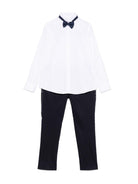 Completo tre pezzi comfort per bambino Colorichiari blu con effetto plissettato - Rubino Kids