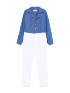 Completo tre pezzi per bambino Colorichiari blu gessato - Rubino Kids