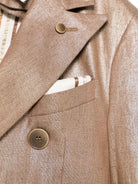 Completo tre pezzi per bambino Colorichiari marrone con chiusura doppiopetto - Rubino Kids