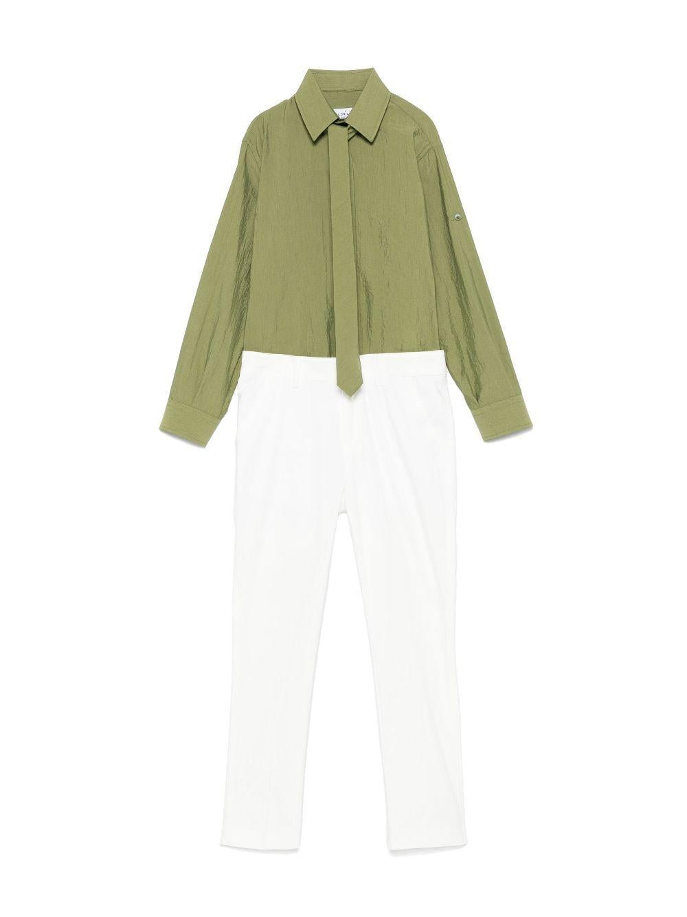 Completo tre pezzi per bambino Colorichiari verde con chiusura monopetto - Rubino Kids