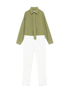 Completo tre pezzi per bambino Colorichiari verde con chiusura monopetto - Rubino Kids