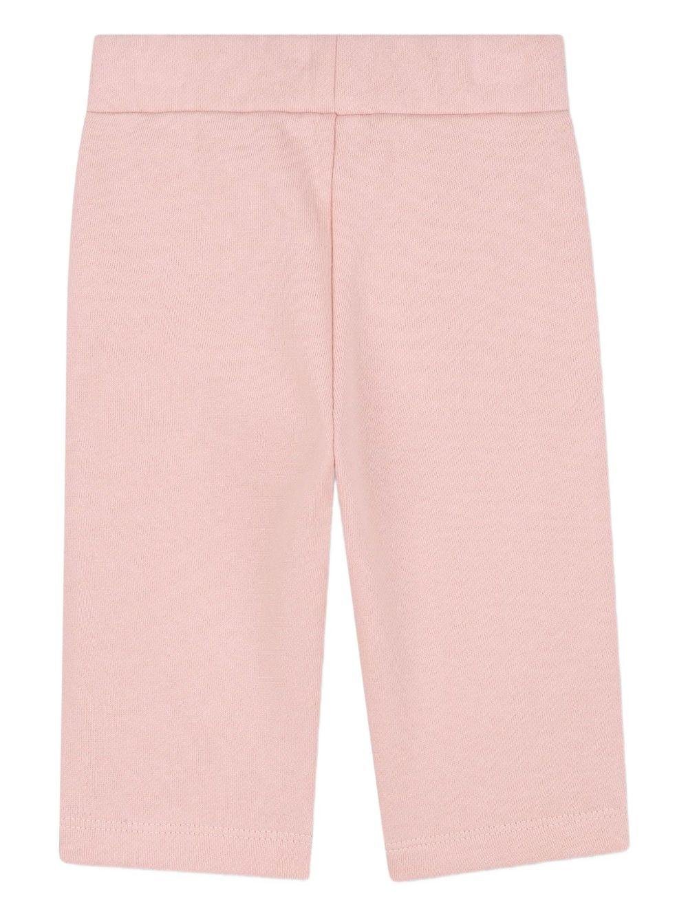 Completo tuta sportiva per neonata Kenzo Kids rosa con logo stampato - Rubino Kids