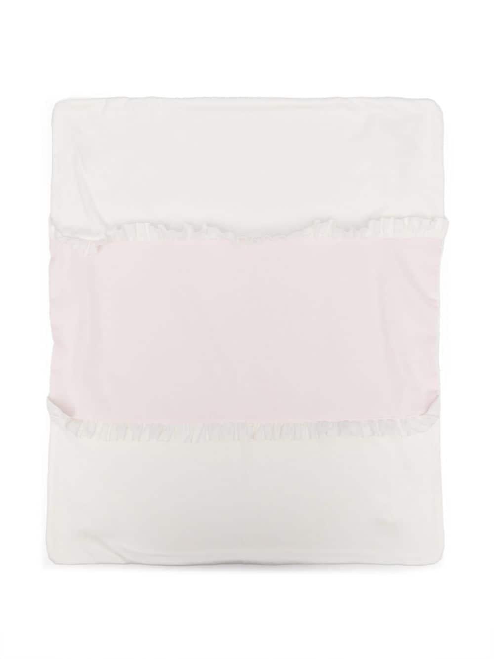 Coperta con trama jersey per neonata La Stupenderia rosa con orlo rifinito - Rubino Kids