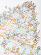 Coperta Le Gâteau per neonati Atelier Choux multicolore con stampa grafica - Rubino Kids