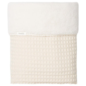 Coperta per culla Teddy Oslo naturale/ciottolo bianco