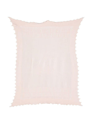 Bonpoint pink baby blanket with perforated details