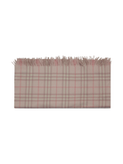 Coperta per neonata Burberry Kids rosa con motivo Vintage Check - Rubino Kids