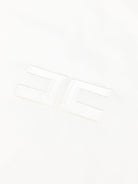 Coperta per neonata Elisabetta Franchi La Mia Bambina avorio con logo ricamato - Rubino Kids