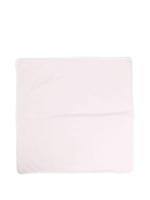 Fendi Kids pink baby blanket with embroidered logo