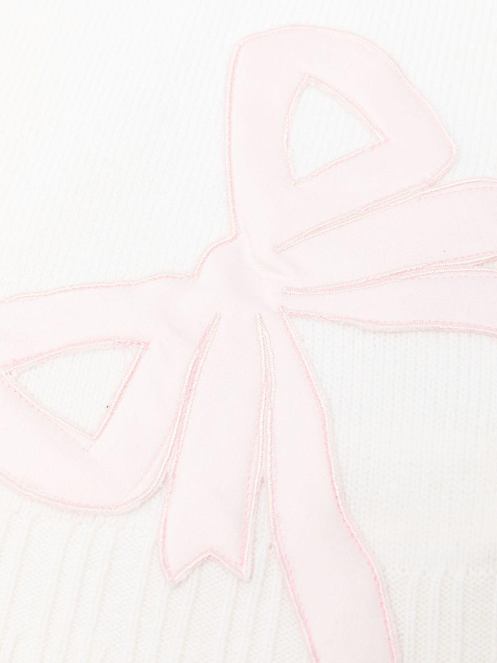 Coperta per neonata Gensami Kids bianco con fiocco - Rubino Kids