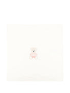 Coperta per neonata Il Gufo bianco con ricamo Teddy Bear - Rubino Kids