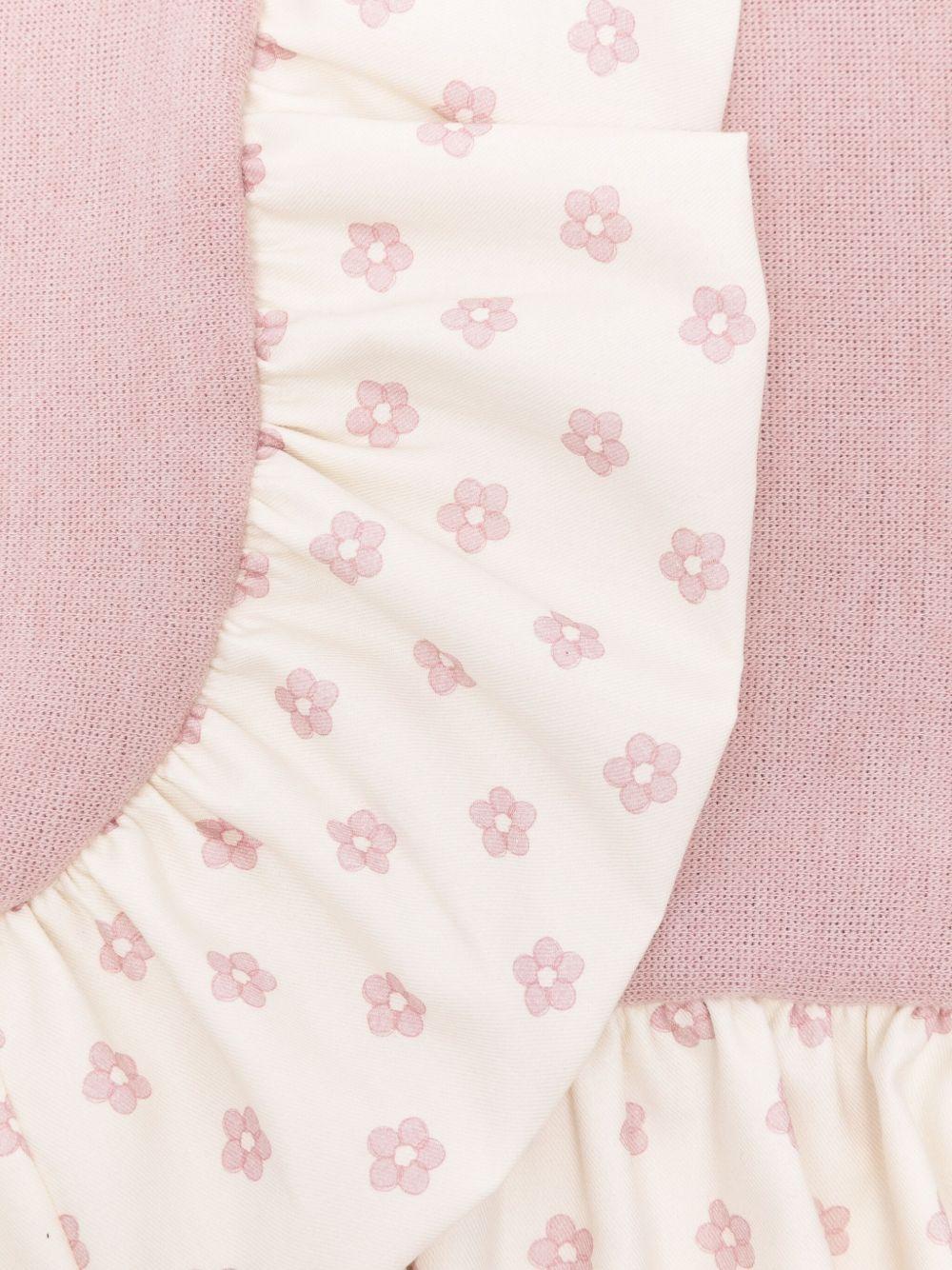 Coperta per neonata La Stupenderia rosa con stampa floreale - Rubino Kids