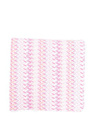 Coperta per neonata Missoni Kids rosa con motivo a zigzag - Rubino Kids
