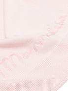 Coperta per neonata Monnalisa rosa in cotone ricamato - Rubino Kids