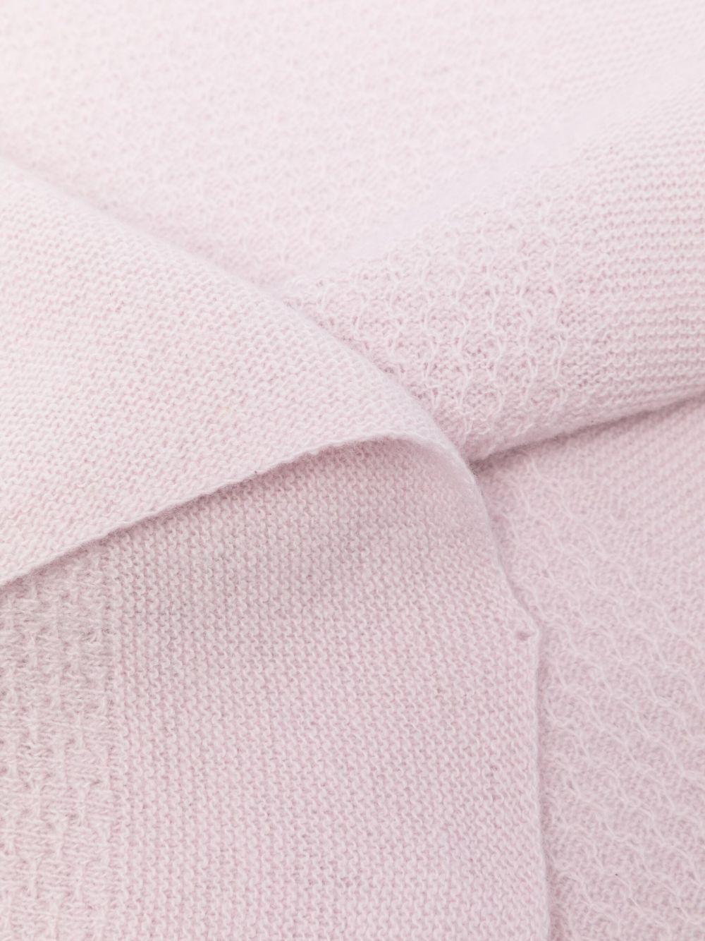 Coperta per neonata Paz Rodríguez rosa con logo in rilievo - Rubino Kids