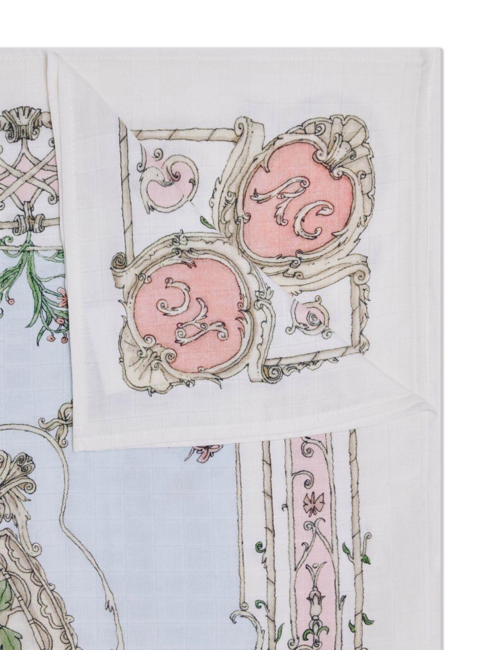 Coperta per neonati Atelier Choux multicolore con stampa illustrazione - Rubino Kids