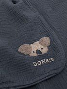 Coperta per neonati Donsje blu con ricamo koala - Rubino Kids