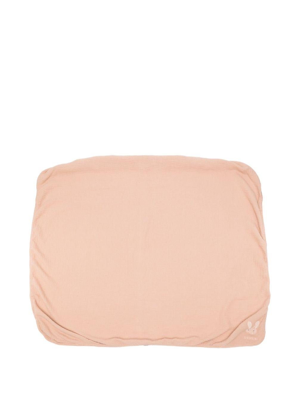 Coperta per neonati Donsje rosa con ricamo coniglietto - Rubino Kids