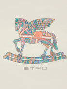 Coperta per neonati ETRO KIDS bianca con dettaglio Pegaso - Rubino Kids