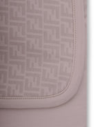 Coperta per neonati Fendi Kids beige con stampa Cavallino Fendi sul davanti - Rubino Kids