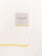 Coperta per neonati Gensami Kids bianca con rifinitura gialle - Rubino Kids