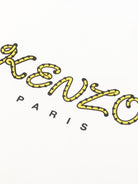 Coperta per neonati Kenzo Kids bianca con logo tigrato - Rubino Kids