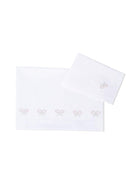 Coperta per neonati Mariella Ferrari bianca con ricamo - Rubino Kids