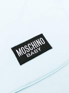 Coperta per neonati Moschino Kids azzurra con motivo Teddy Bear - Rubino Kids