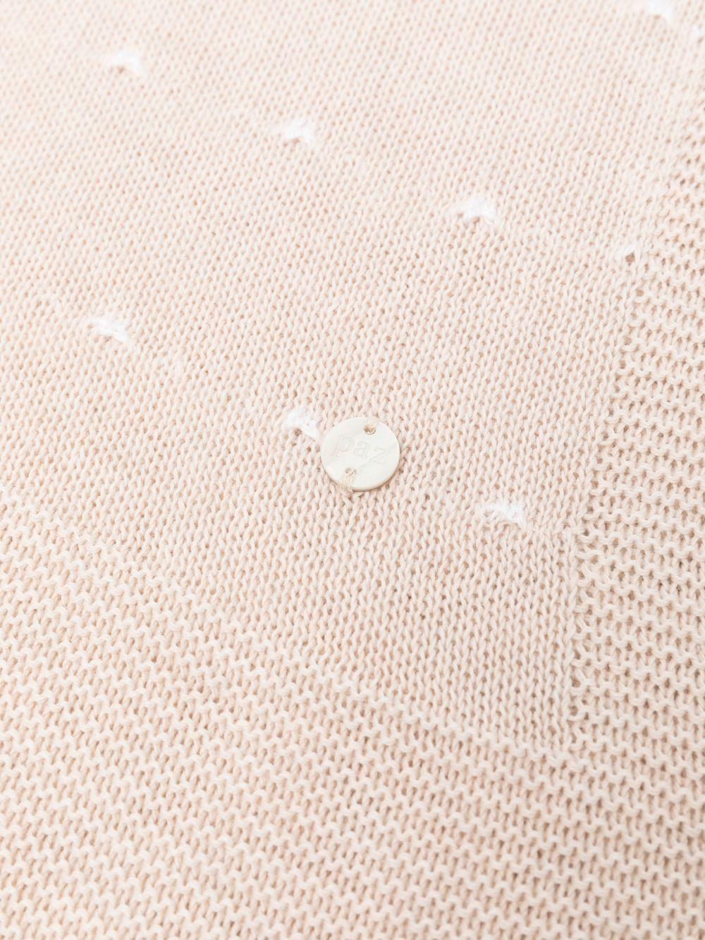 Coperta per neonati Paz Rodriguez beige con motivo a pois - Rubino Kids