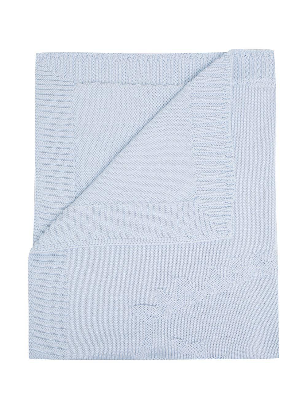 Coperta per neonati Tartine Et Chocolat azzurro con ricamo - Rubino Kids