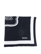 Coperta per neonato Boss Kids blu con ricamo gatto - Rubino Kids