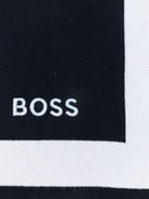 Coperta per neonato Boss Kids blu con ricamo gatto - Rubino Kids