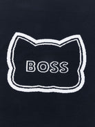 Coperta per neonato Boss Kids blu con ricamo gatto - Rubino Kids