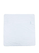 Coperta per neonato Fendi Kids azzurro con dettaglio ricamo logo - Rubino Kids